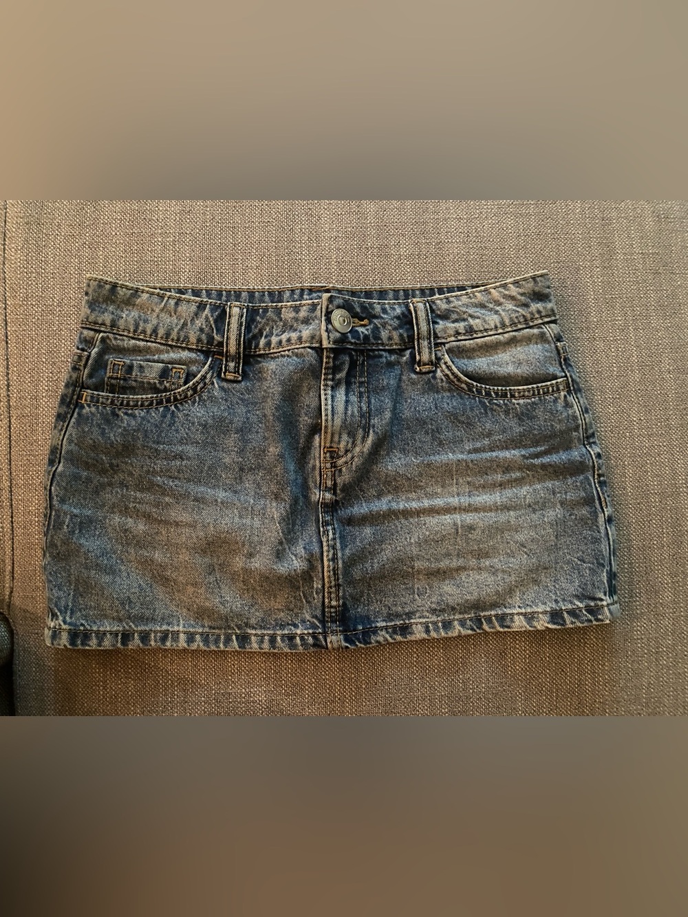 H&M Blue Denim Mini Skirt